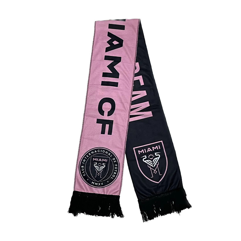 Football Fans Plush Scarf Premier League Club World Cup National Team Badge Scarf Decoration Cheer Gift Supplies