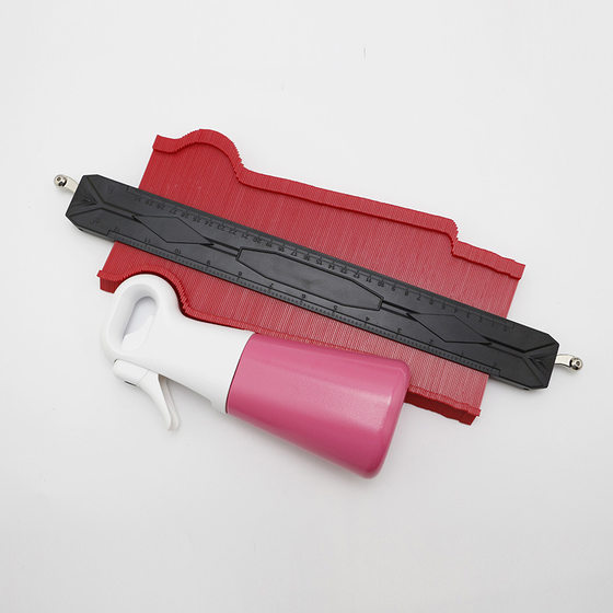 Contour gauge copying gauge with lock carpentry measuring gauge taking gauge taking gauge irregular contour measuring Radian ruler
