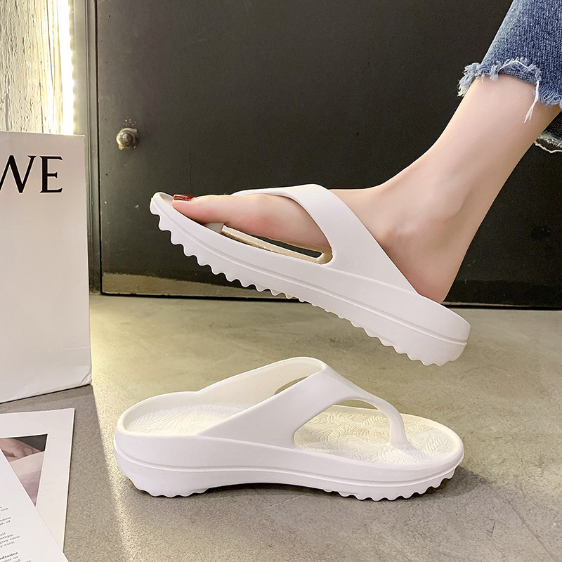Cross-border Flip-flops Sandals Women's Summer New Couple Outdoor Fashion Men's Thick Bottom Wedge Sandals