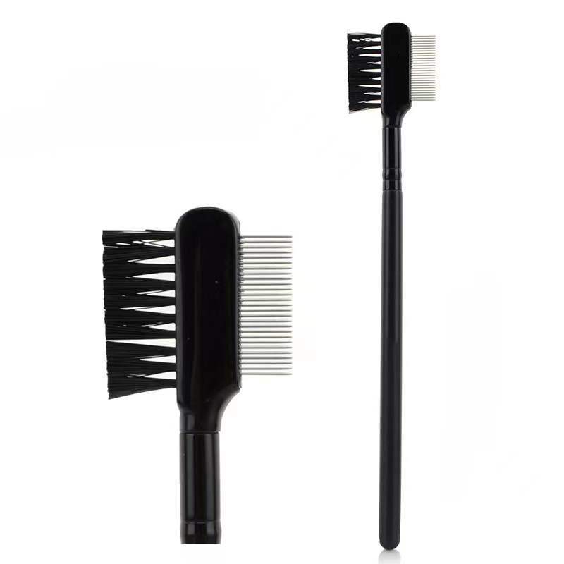 Stainless Steel Needle Eyebrow Comb Single Eyelash Brush Double Eyelash Steel Teeth Eyebrow Comb Brush Eyebrow Modification Molding Tool