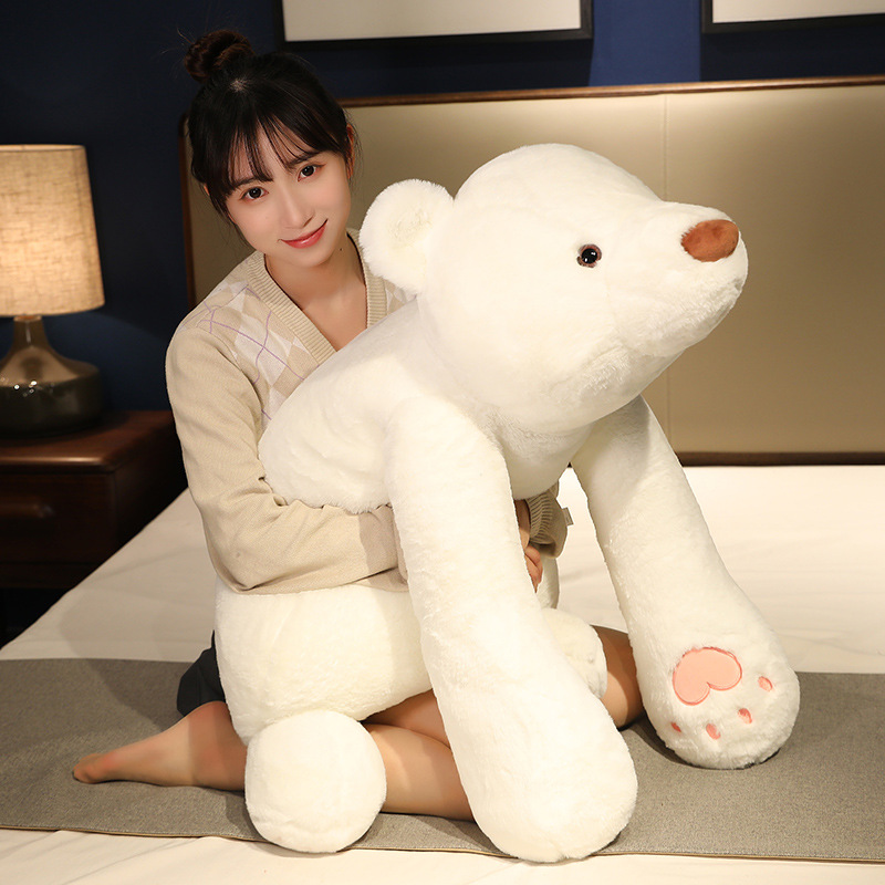 New lying Bear Cat doll creative teddy bear plush doll toy cute sleeping pillow doll wholesale