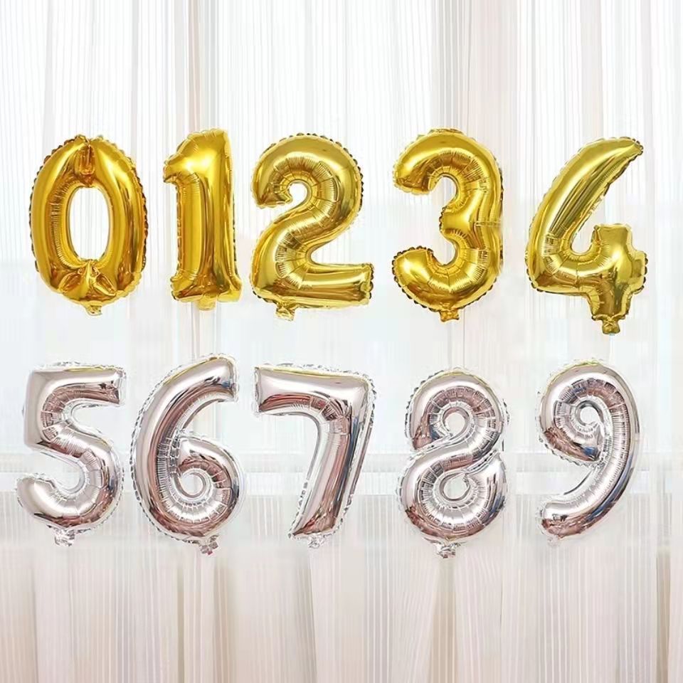 Children's birthday adult decoration 32 inch aluminum letter balloon Cartoon Creative Party decoration