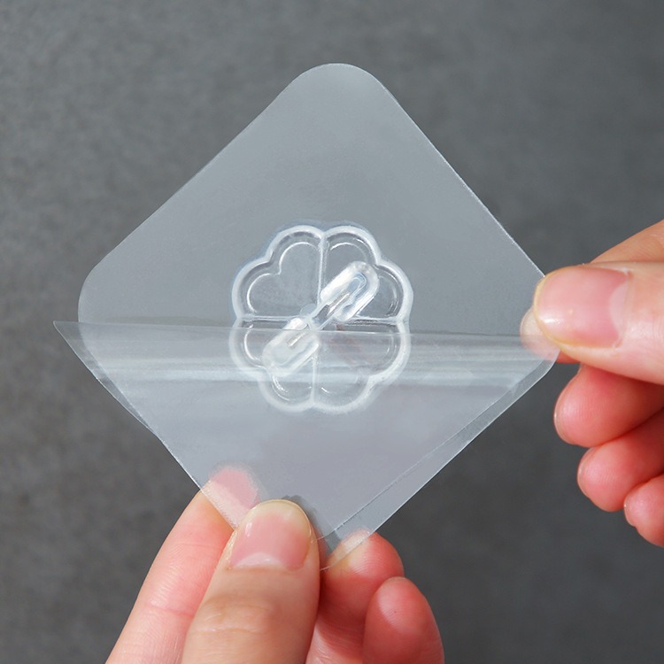 Transparent Hook Adhesive Hook Wall-mounted Wall Hook Household Ceramic Tile Adhesive Wall Hook Self-adhesive