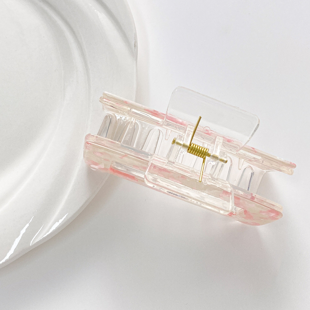 Rete di commercio elettronico transfrontaliero forcina per capelli acrilica con impugnatura rossa all'ingrosso per capelli con spirale posteriore per capelli da bagno, accessori per capelli, copricapo_voghion.com