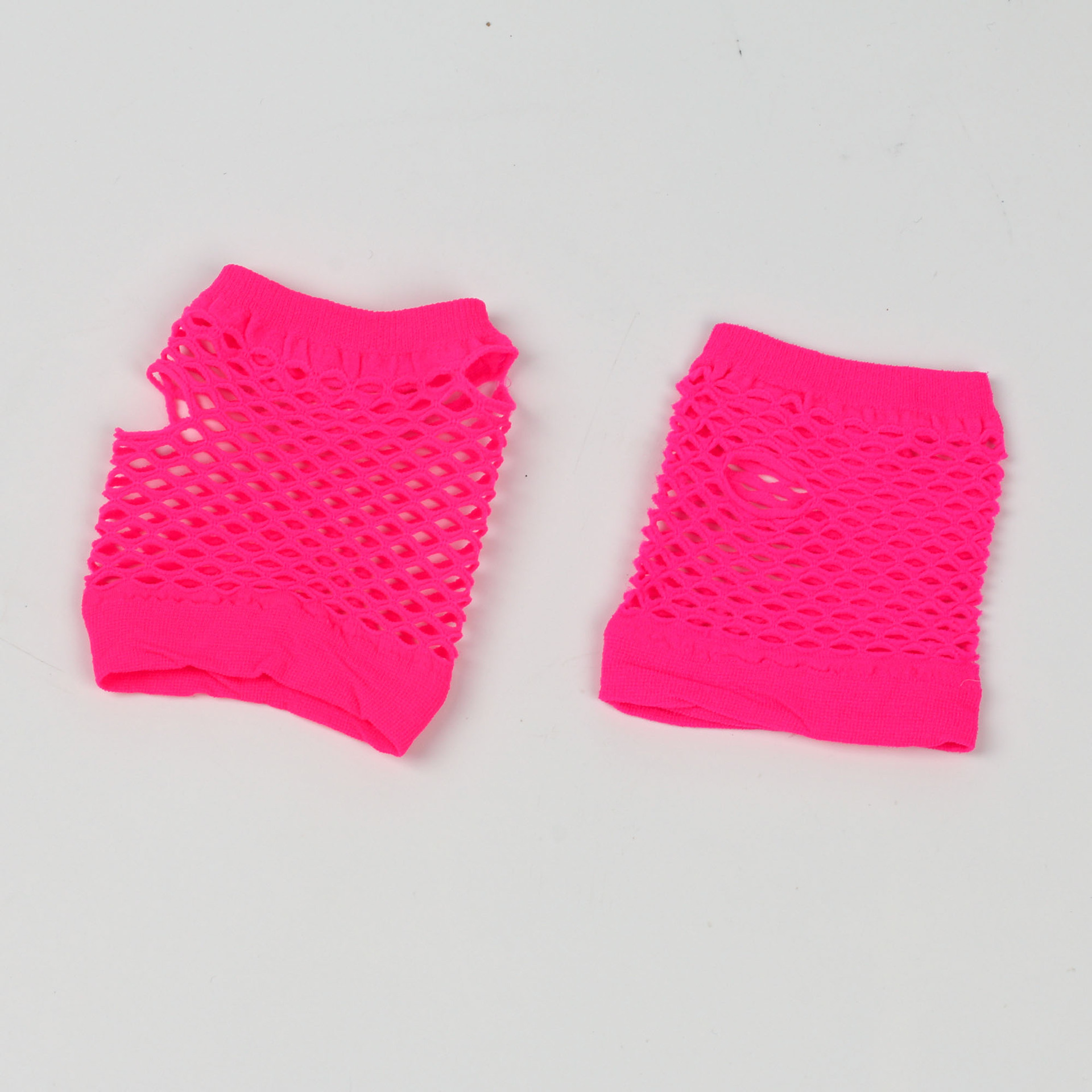 Cross-border short fishing net gloves nightclub multi-color sexy stretch gloves punk gloves European and American hollow mesh gloves_voghion.com