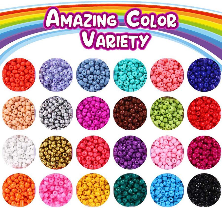 4mm glass rice beads with letters beaded material DIY earrings bracelet jewelry accessories suit 5000PCS
