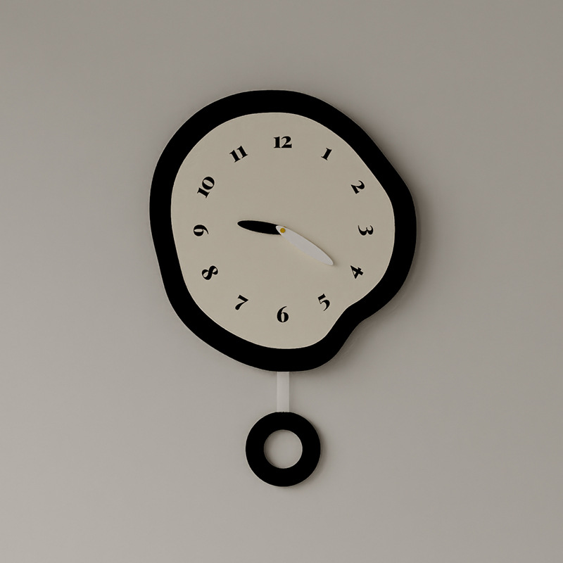 Nordic Wall Clock Restaurant ins Clock New Internet Celebrity Clock Wall Clock Living Room Bedroom Ultra Quiet Clock Living Room Hanging