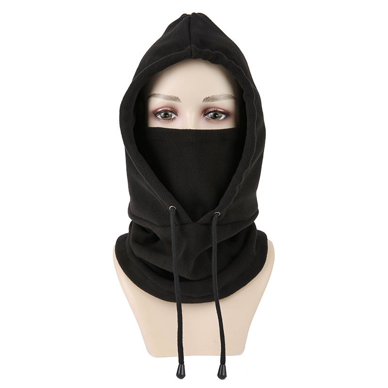 Cross-border fleece warm hat cycling hat winter windproof outdoor sports scarf thickened headgear mask face protection integrated
