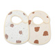 G27 Planet Bear Cubs 2 Pack Gauze Waterproof Bibs