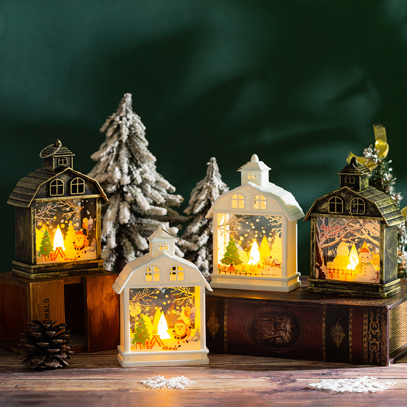 Christmas decorations retro portable night light LED ornaments Christmas tree ornaments cross-border window creative props_voghion.com