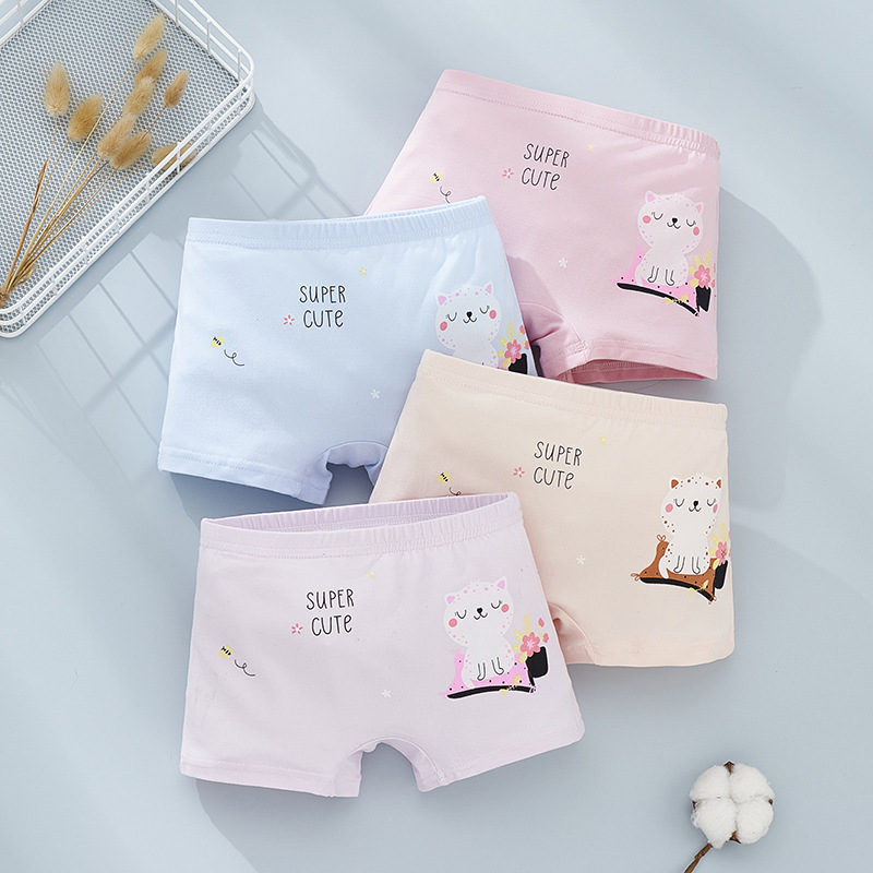 Summer Wholesale New Girls Underwear Kids Cute Cartoon Men's Boxer Pants Kids 2-13 Years Old Boxer Pants