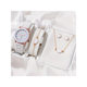 Foreign trade hot style 5pcs/set Steel Belt Women's Watch fake three eyes women's casual quartz watch + jewelry gift box