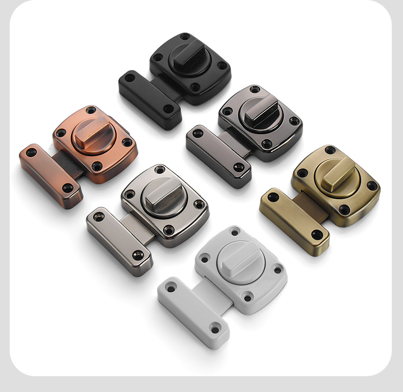 Bolt door bolt sliding door lock sliding door lock buckle punch-free fixed buckle simple door pin reverse lock door buckle