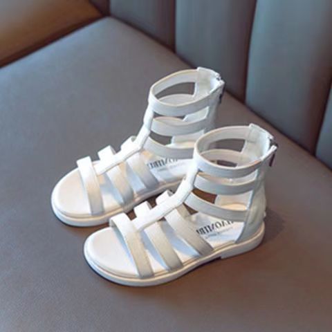 Girls' Sandals 2022 Summer New Fashion Soft Sole Princess Shoes Children Non-Slip Roman Shoes Little Girl Shoes