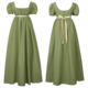 New Bridgeton Cos Retro Regency Dress High Waist Dance Dress Victorian Tea Dress