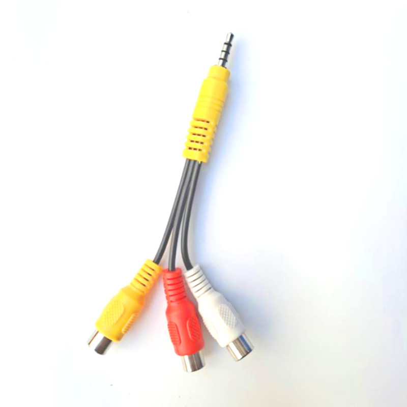 3.5mm to 3rca Audio Video Four AV Line One Three 3rca Set Top Box TV Box Player Line