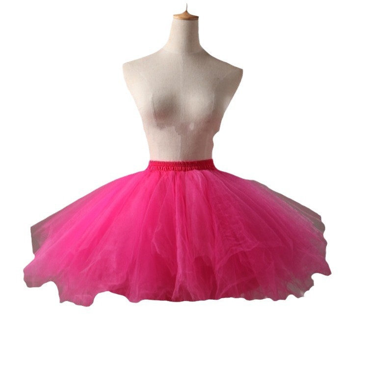 European and American Candy Color Multicolor Half-length Tutu Skirt Photo Studio Wedding Photography Half-length Short Skirt Colorful Ponder