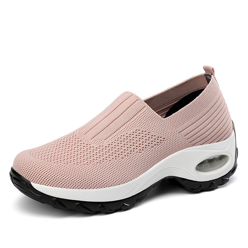 New Women's Shoes Summer Breathable Shoes for Moms Lazy Slip-on Shoes Foreign Trade Fashion Large Size Casual Sneakers