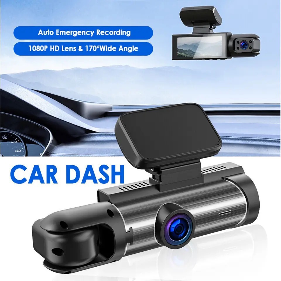 Cross-border driving recorder HD Dual lens double recording infrared night vision 3m vehicle DV camera recorder