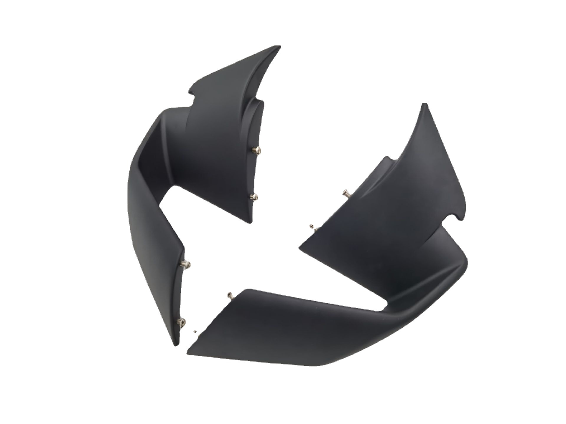 Suitable for BMW BMW S1000RR 2019-2022 water transfer matte black modified accessories side plate fixed wind wing