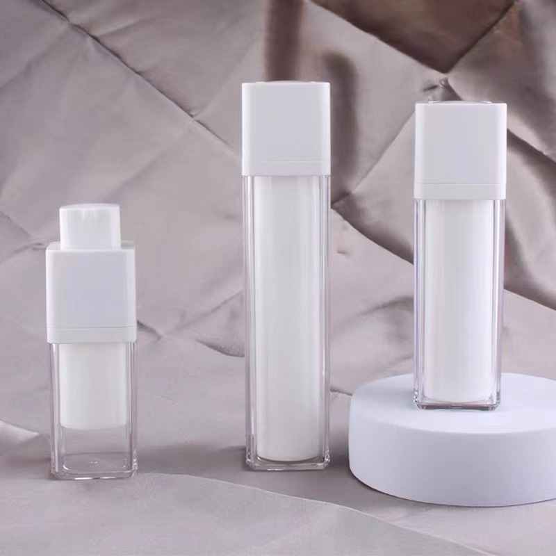 Spot 15ml30ml50ml Rotary vacuum bottle Press double vacuum lotion bottle powder essence cream sub-pack