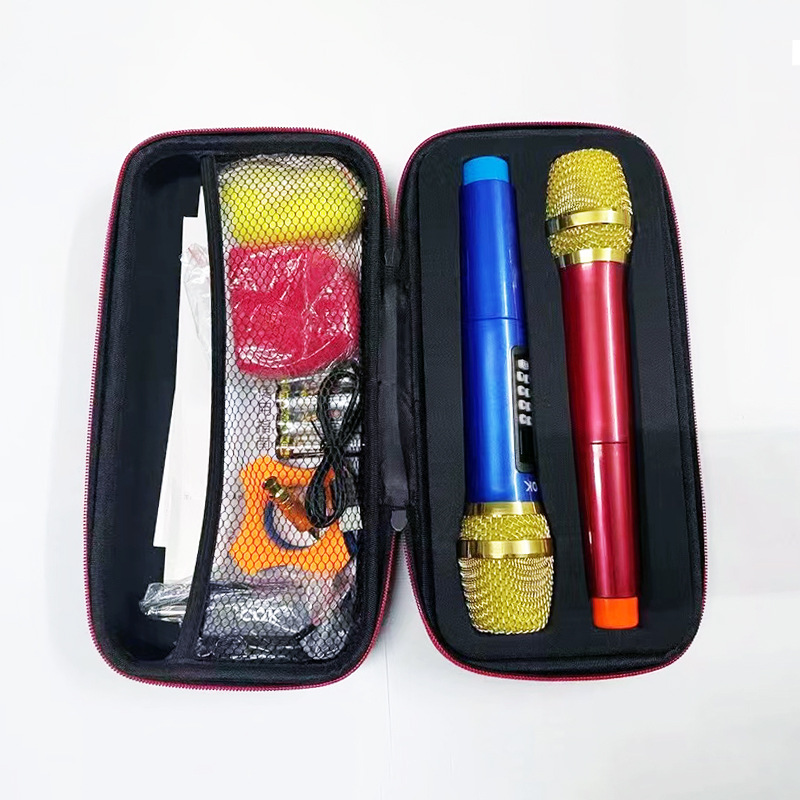 Portable Dual Microphone Storage Bag Drop-resistant Portable Wireless Microphone Protection Box Audio Digital Accessories Fitting Bag