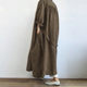 Cross-border Autumn New Casual Long-sleeved Shirt Dress All-match Long Coat Jacket