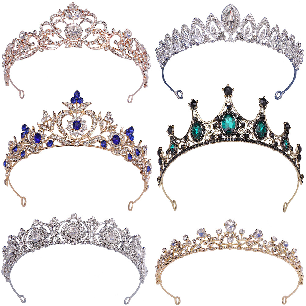 H1147 new bridal headdress exquisite rhinestone crown bride Princess Crown wedding accessories crown hair accessories