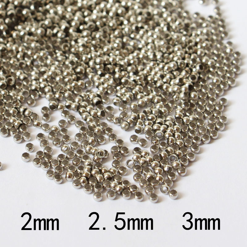2.0/2.5mm positioning bead finishing fixed buckle spacer bead accessories can clamp flat curtain positioning tube loose beads