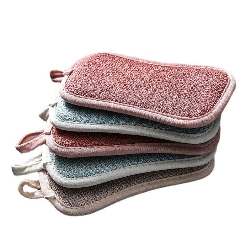 New double-sided dishwashing sponge household scouring pad double-sided absorbent pot washing sponge block factory direct sales