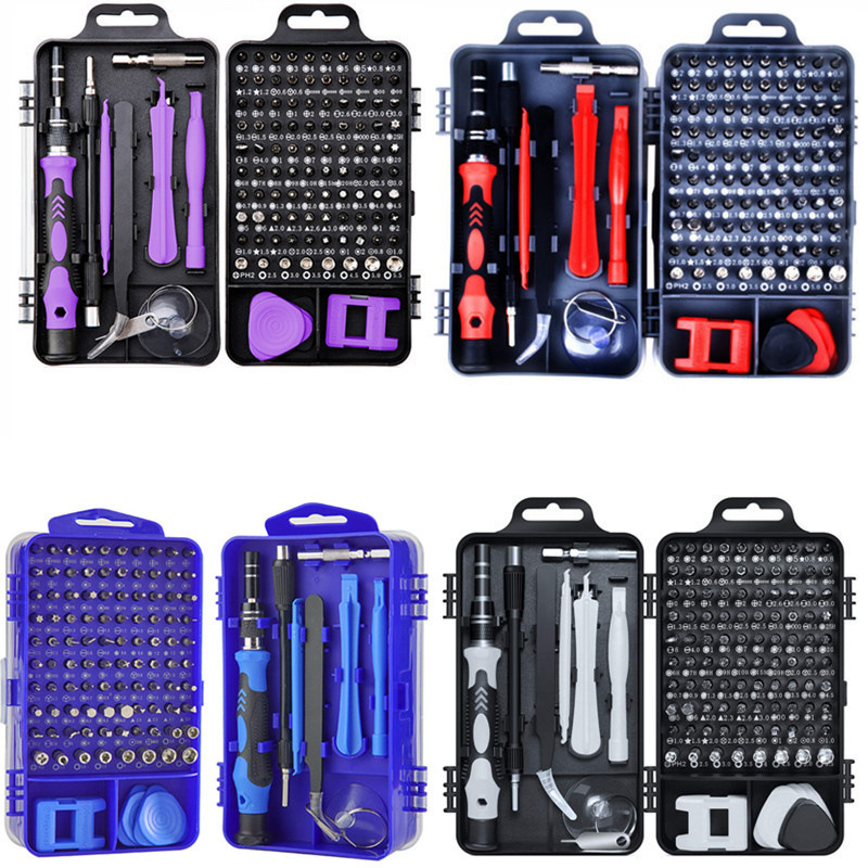 115-in -1 set screwdriver multi-function screwdriver mobile phone computer game machine disassembly tool manual
