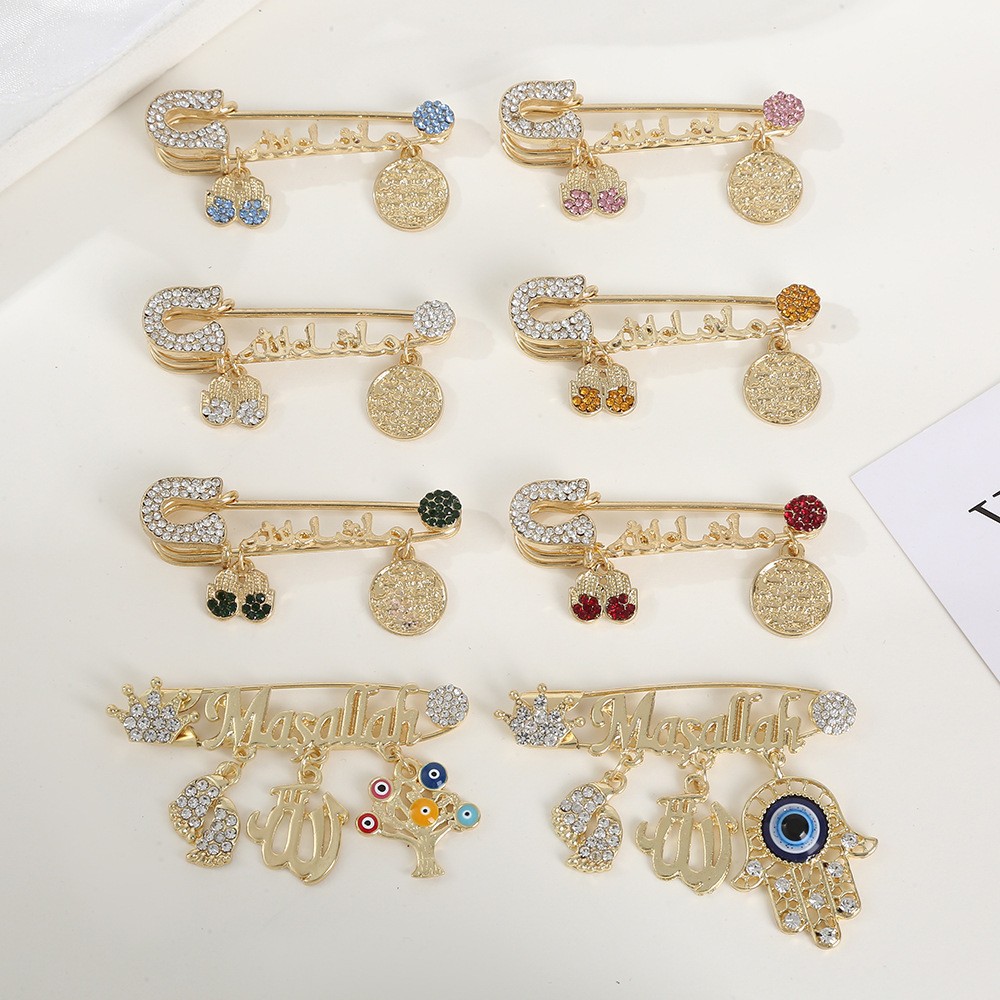 European and American jewelry Turkey blue eyes personality brooch fashion retro God's eye pin New brooch wholesale