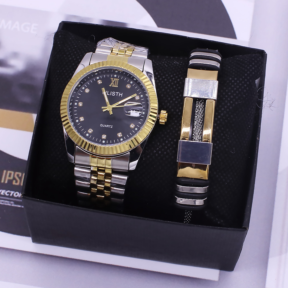 Couples wrist watch set couple watch men's and women's watch bracelet waterproof quartz watch