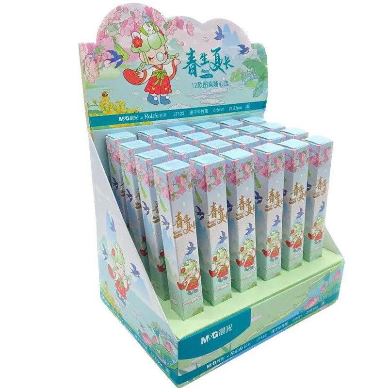 Chenguang Blind Box Pen Wholesale Cartoon Lin Shen Unknown Press Gel Pen 0.5 Black Altman Multiple Blind Box Pen