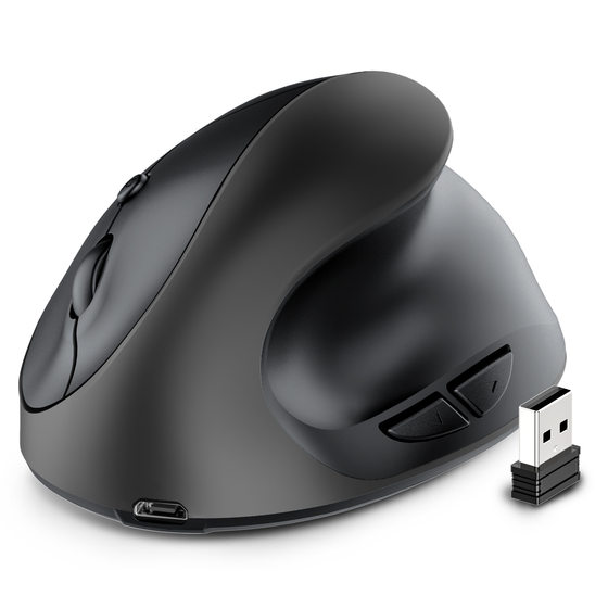 Vertical vertical grip rechargeable mute wireless anti-mouse hand designer drawing office creative ergonomic mouse