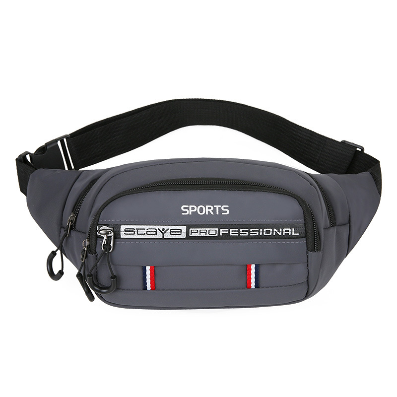 Men's Waist Bag 2023 New Outdoor Oxford Cloth Crossbody Chest Large Capacity Business Wallet Sports Mobile Phone Waist Bag