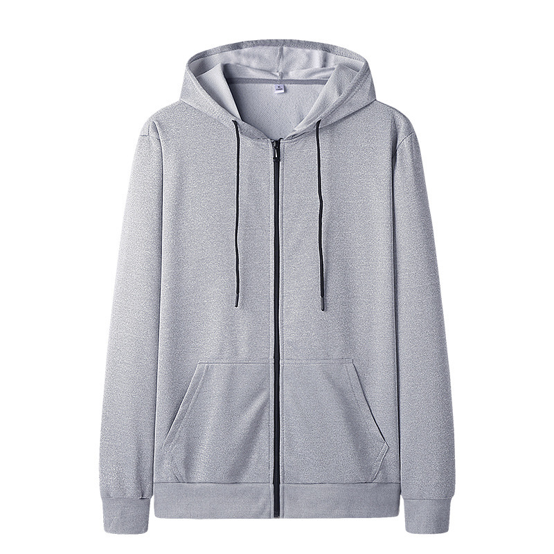 Sweater Men's New Hooded Cardigan Sweater Men's Korean-style Zipper Large Size Sports Casual Jacket Loose Solid Color Outerwear