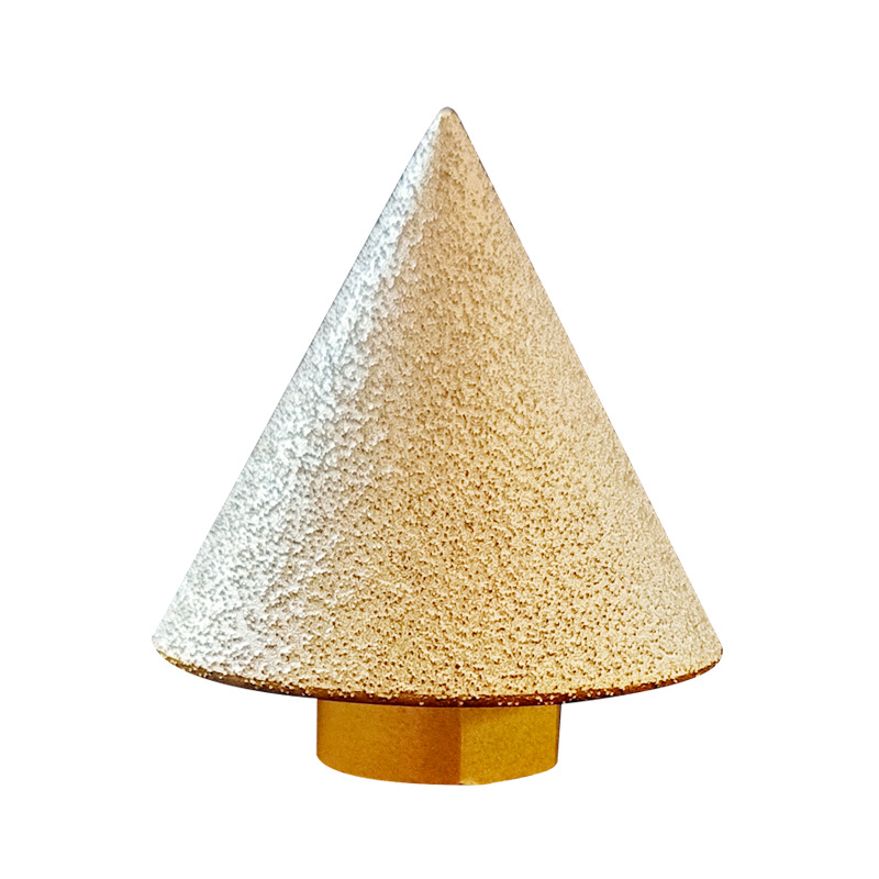 Cross-border Brazed Diamond Reaming Bit Taper Flat Cone Chamfer Angle Porcelain Stone Edge Reaming Bit