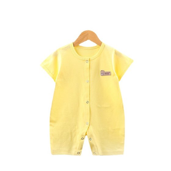 Baby Jumpsuit Short Sleeve Summer Newborn Hattie Class A Baby Climbing Jumpsuit Baby Clothes Wholesale Children's Wear