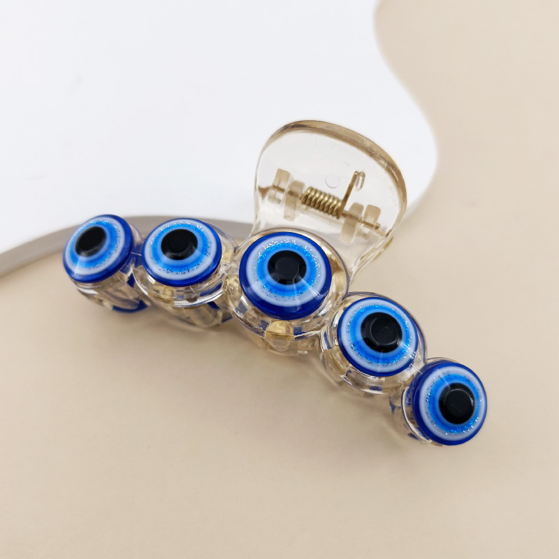 Europe and the United States new combination of large, medium and small back of the head bangs side does not hurt hair hair accessories Devil's Eye ha_voghion.com