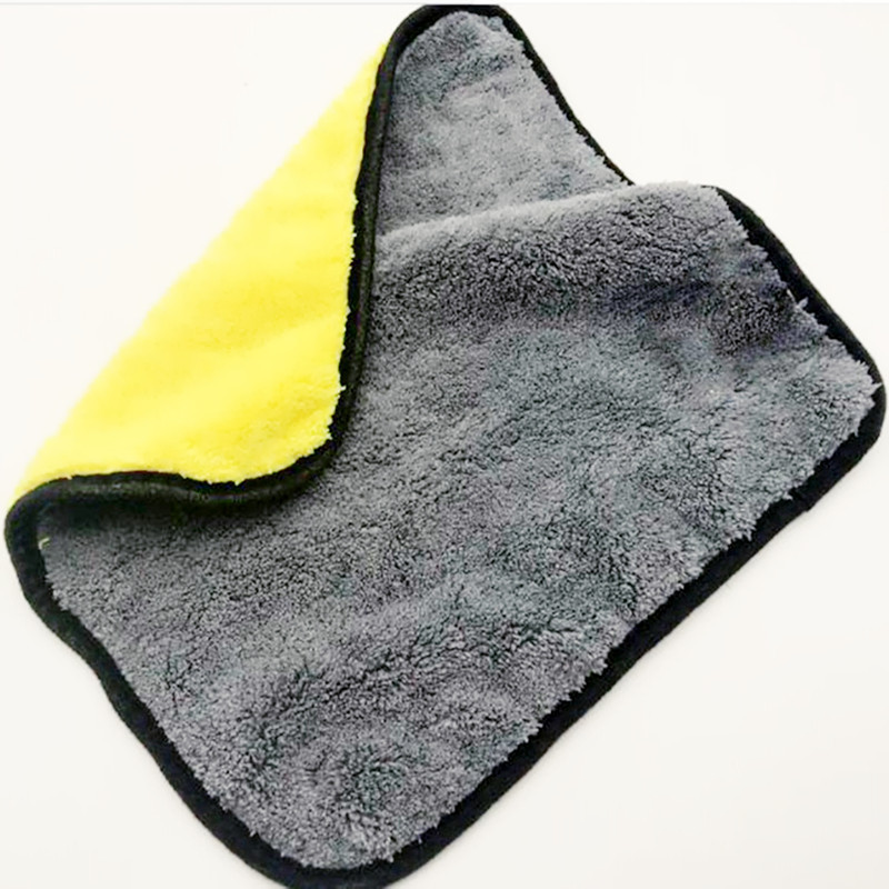 High density coral car wash interior absorbent towel thick large technology soft double-sided car special cloth wholesale