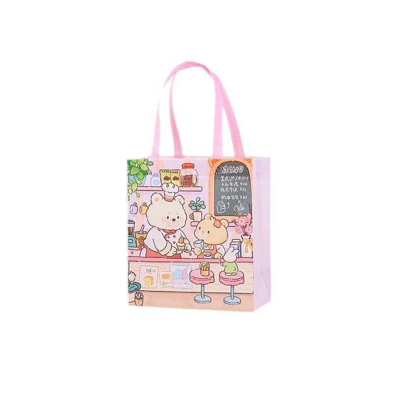 Non-woven Toy Snack Gift Bag Children's Small High-end Sense Handbag Shopping Environmental Protection Bag Hand Gift Bag