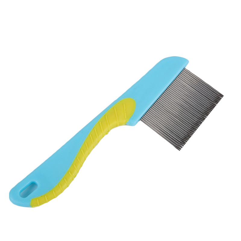 Pet Products Dog Long Handle Flea Comb Cleaning Products Long Needle Teeth Cat Dog Lice Removal Comb Pet Comb