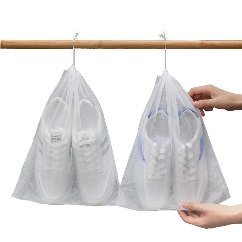 Shoes bag storage bag for shoes drying shoes anti-yellow dustproof artifact non-woven white shoe cover washing and brushing shoes bag