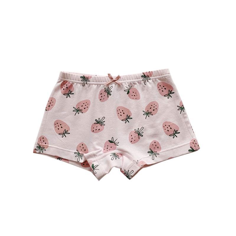 MIMO Girls' Panties Collection 2024 Chun Mi Mo Korean New 5-Pack Cartoon Pure Cotton Children's Boxers 1