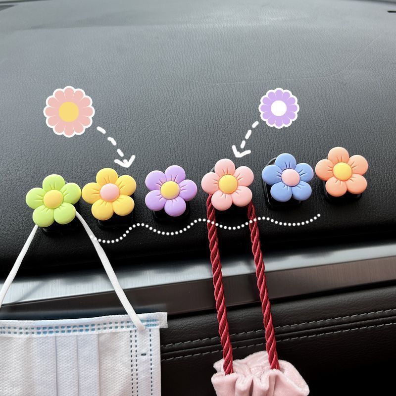 Car creative interior small hook car front row decoration paste female cartoon seat back car hook supplies