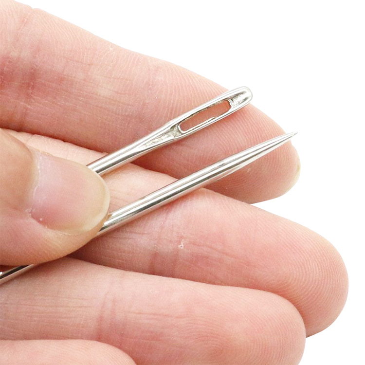 Thick 3mm handmade needle large steel needle plus thick needle sack needle hemp rope needle packaging sealing bag mouth multi-model hand sewing needle
