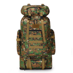 Cross-border Outdoor Mountaineering Camouflage Backpack Men's Backpack Large Capacity Travel Bag Camping Travel Backpack