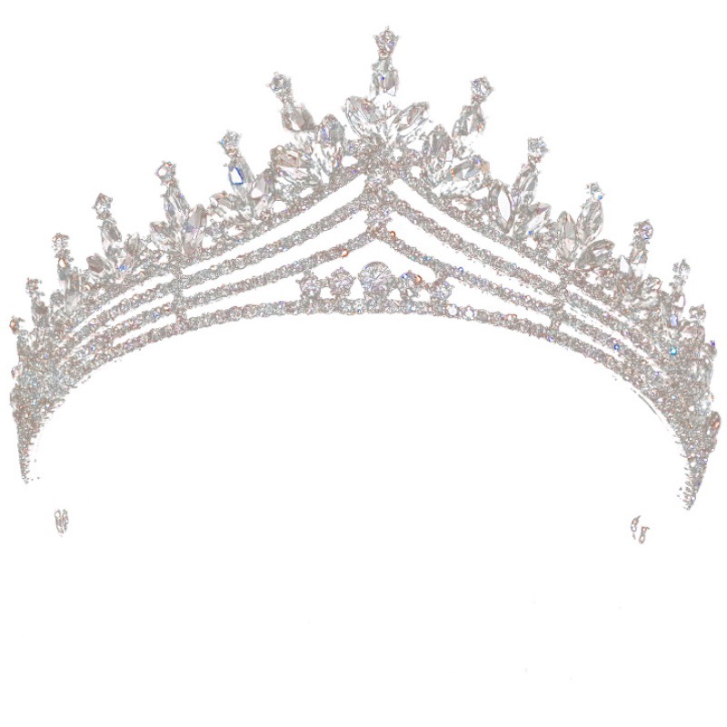 New exquisite rhinestone semicircle Crown bridal wedding headdress photo photography makeup dress wedding dress modeling accessories