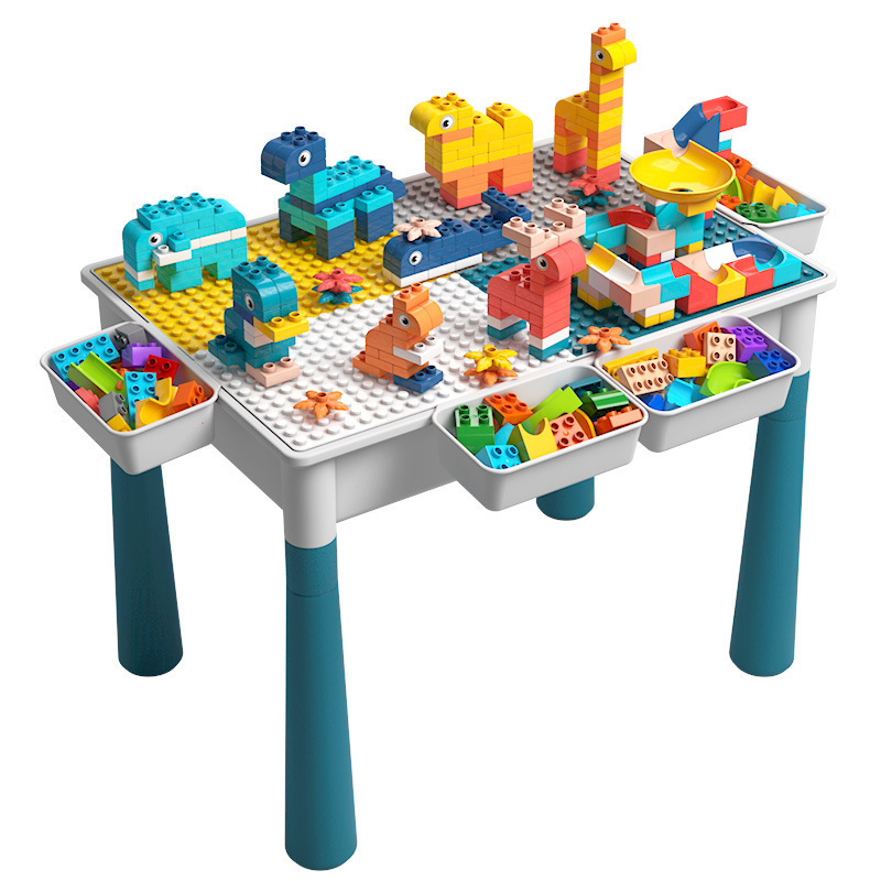 Compatible with Lego Large Particle Multi-function Building Table Learning Table Children's Assembled Educational Toys Multi-purpose Table